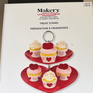 Valentine's Day Treat Stand - Red NWT